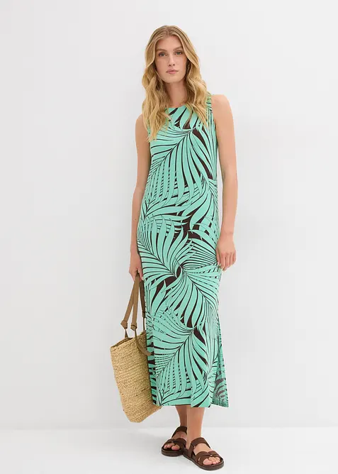 Jerseyklänning av viskosmix med mjukt fall, bonprix