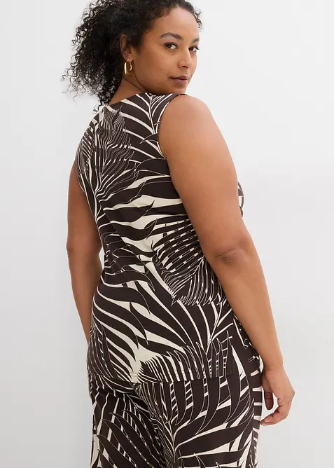 Ärmlös topp med sidslitsar, bonprix