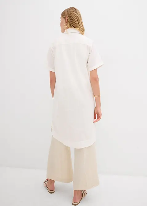 Skjortklänning i ren bomull, bonprix