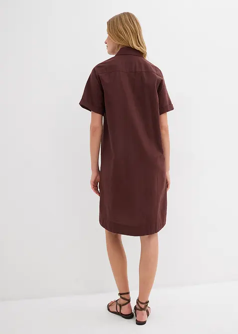 Skjortklänning i ren bomull, bonprix
