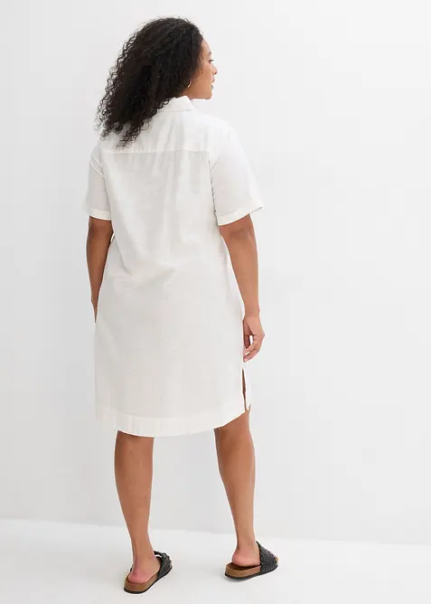 Skjortkl&auml;nning i ren bomull, bonprix