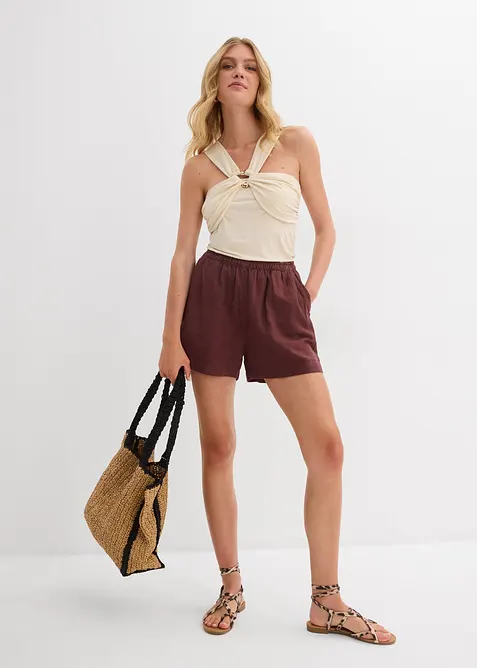 Halternecklinne med hamrat spänne, bonprix