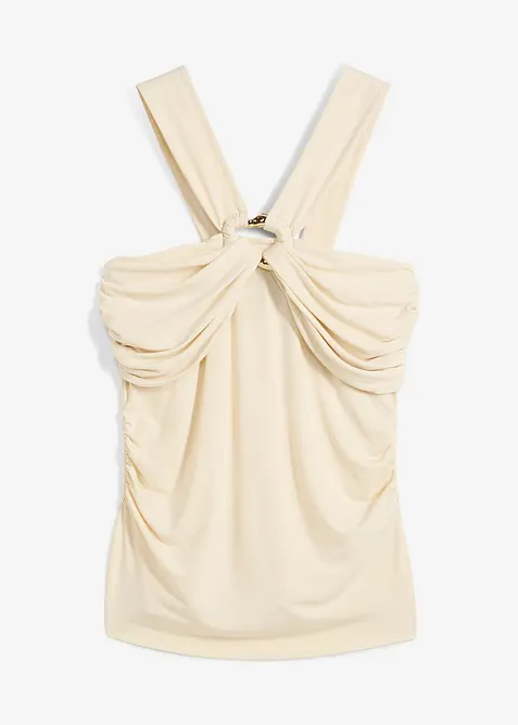 Halternecklinne med hamrat spänne, bonprix