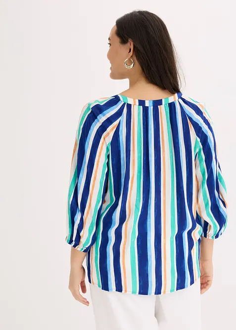 Blus av viskosmaterial med struktur, bonprix