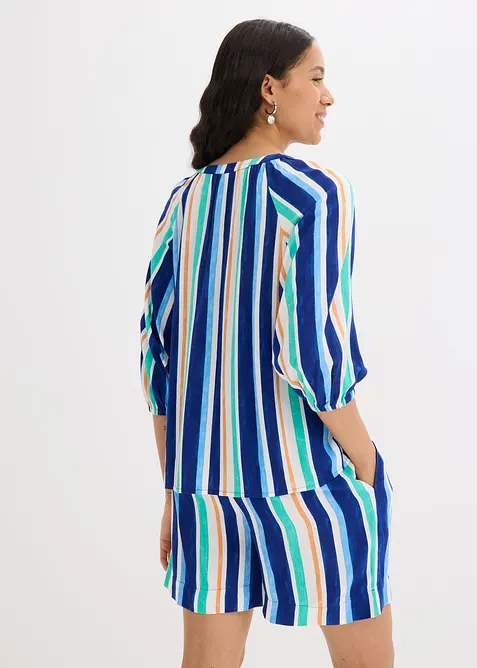 Blus av viskosmaterial med struktur, bonprix