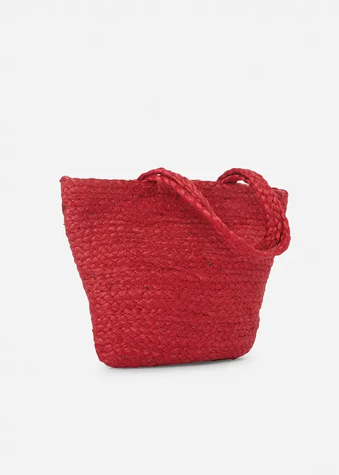 Liten shoppingväska med halmlook, bonprix
