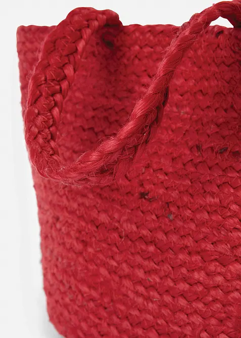 Liten shoppingväska med halmlook, bonprix