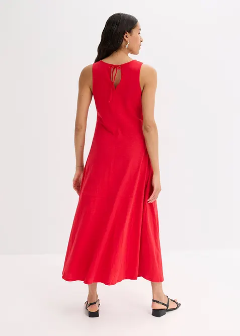 Ärmlös klänning i ren ekologisk bomull, bonprix