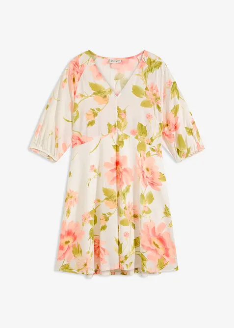 Mönstrad tunikaklänning av viskos med mjukt fall, bonprix