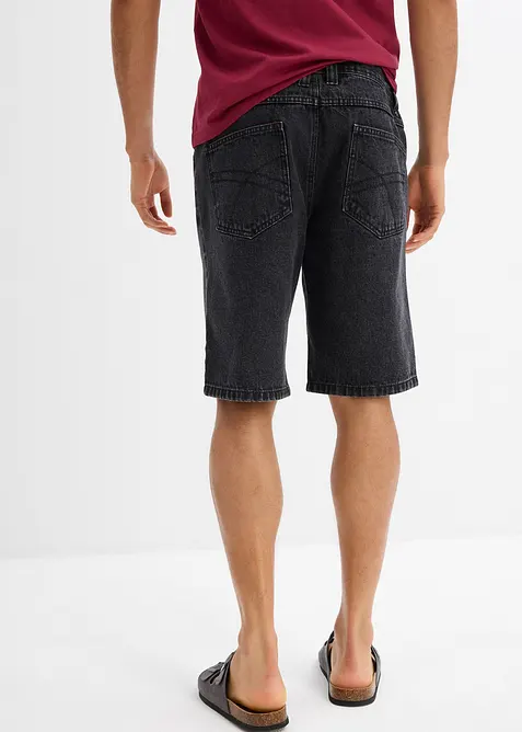 Jeansshorts med töjbar midja Classic Fit, bonprix