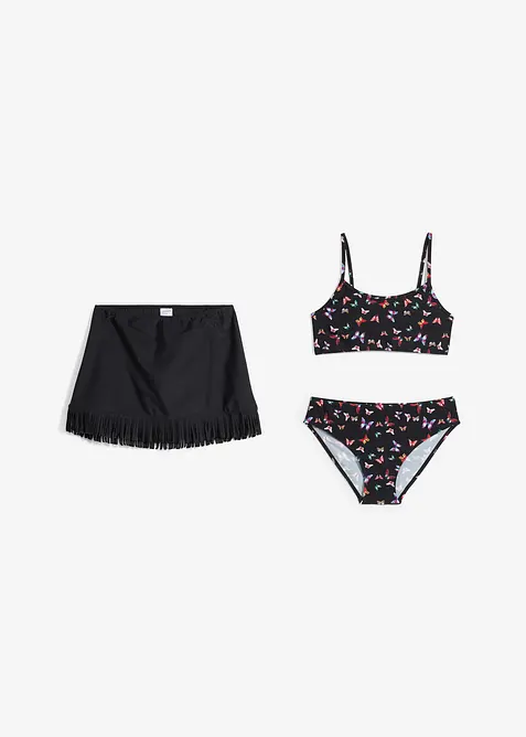 Bikini och kjol (3 delar), bonprix