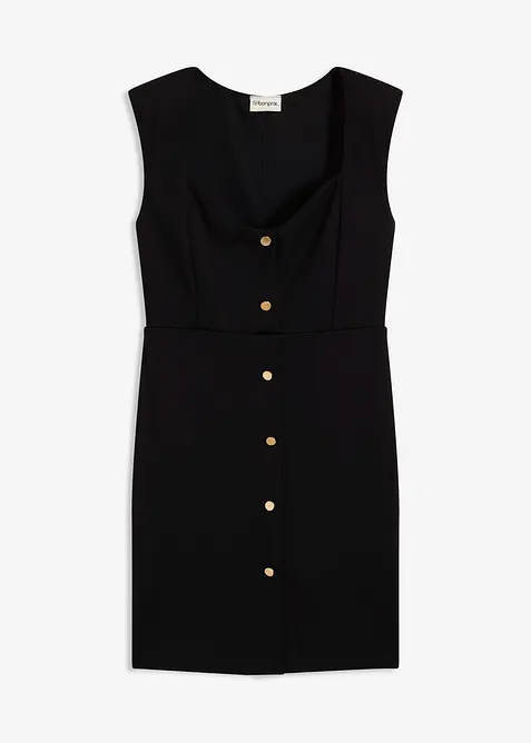 Minikl&auml;nning med axelvaddar, bonprix