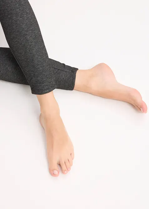 Termoleggings med jeanslook, bonprix