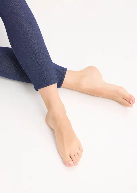 Termoleggings med jeanslook, bonprix