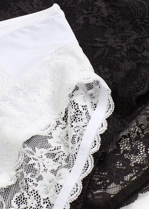 Maxitrosa med söt spets (2-pack), bonprix