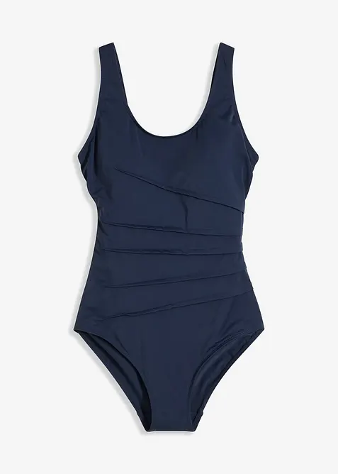 Baddräkt med prydnadsveck och lätt formande effekt, bonprix