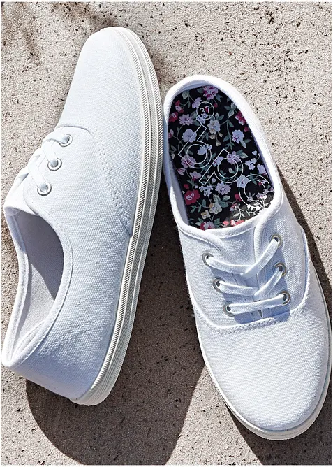 Sneakers i bomullscanvas, bonprix