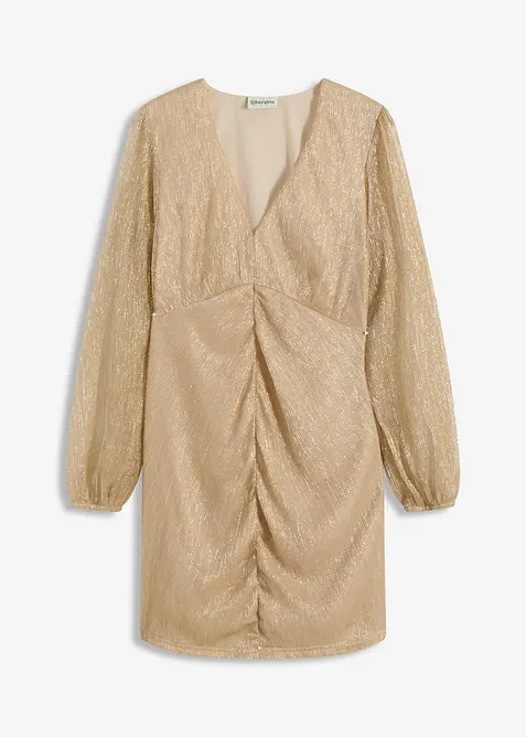 Miniklänning med rynkning, bonprix