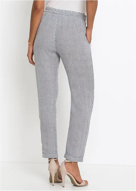 Byxa i linneblandning, bonprix