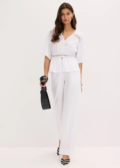 Tunika med spetsdetaljer, bonprix