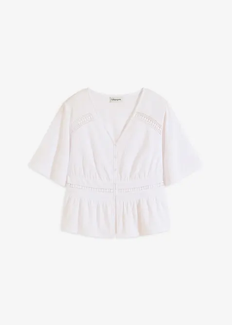 Tunika med spetsdetaljer, bonprix