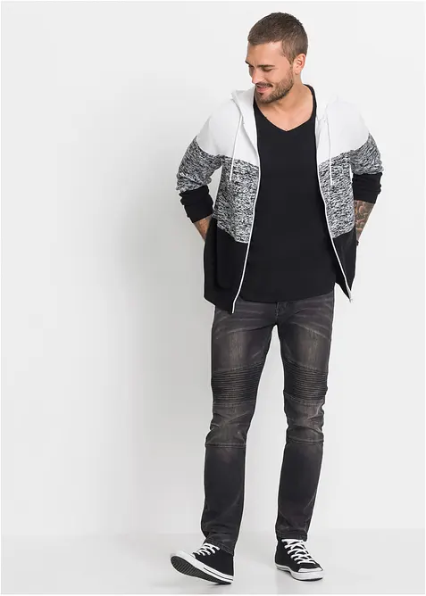 V-ringad T-shirt (3-pack), bonprix