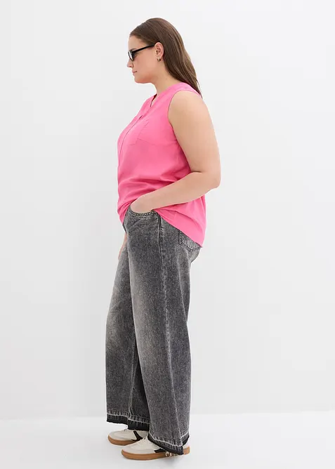 Bluslinne av viskos med mjukt fall, bonprix