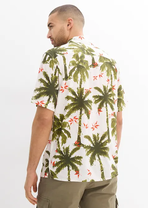 Kortärmad skjorta i viskos, Loose Fit, bonprix