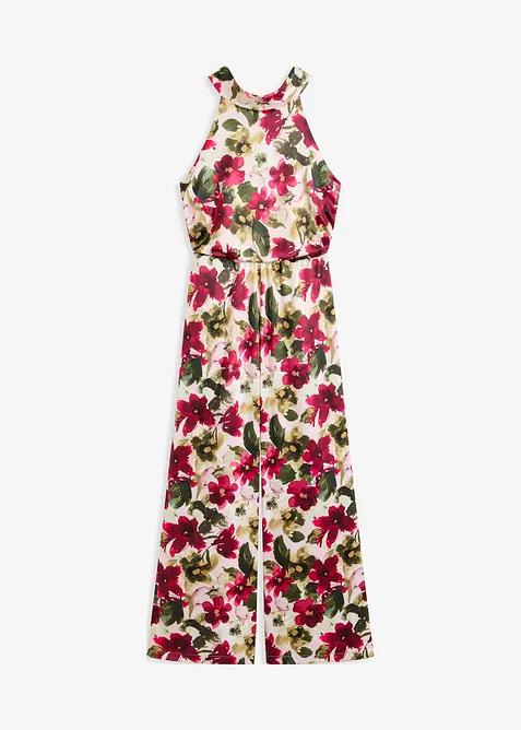 Jumpsuit i gl&auml;nsande satin, bonprix