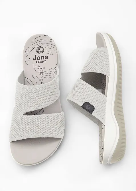 Toffla fr&aring;n Jana, med bekv&auml;m vidd och kilklack, Jana