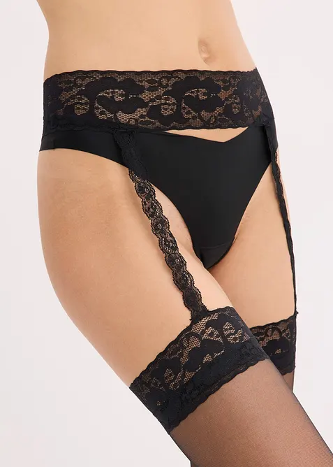 Stay-ups +  höfthållare (20 den), bonprix