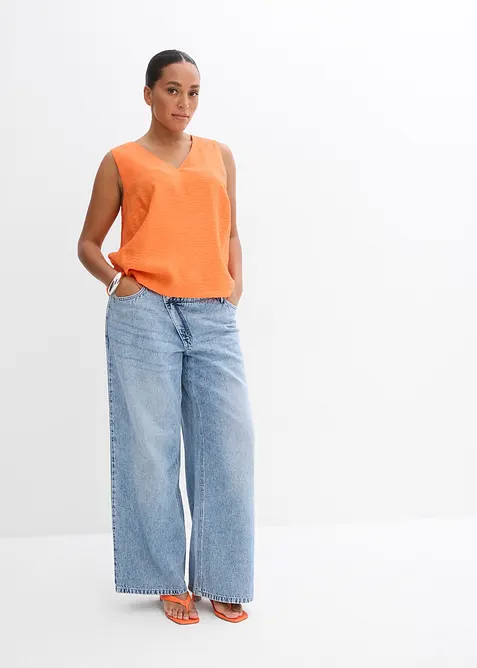 Bluslinne i mjuk viskosmix, bonprix