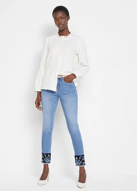 Slim Fit Jeans Mid Waist, Stretch, bonprix