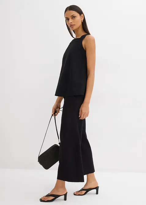 Blustopp med knytdetalj bak, av viskosmix, bonprix