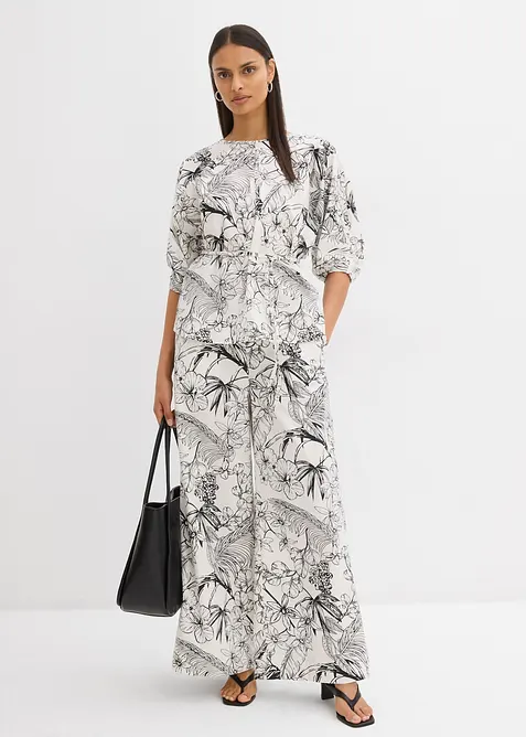 Vid byxa av ren bomull, bonprix