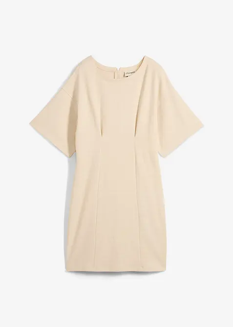 Trikåklänning av ren bomull, bonprix