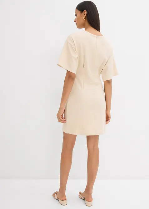 Trikåklänning av ren bomull, bonprix