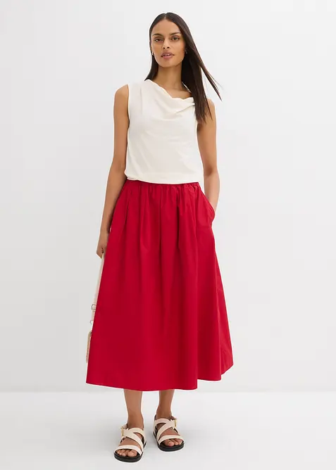 Linne i luftigt stickat material, bonprix