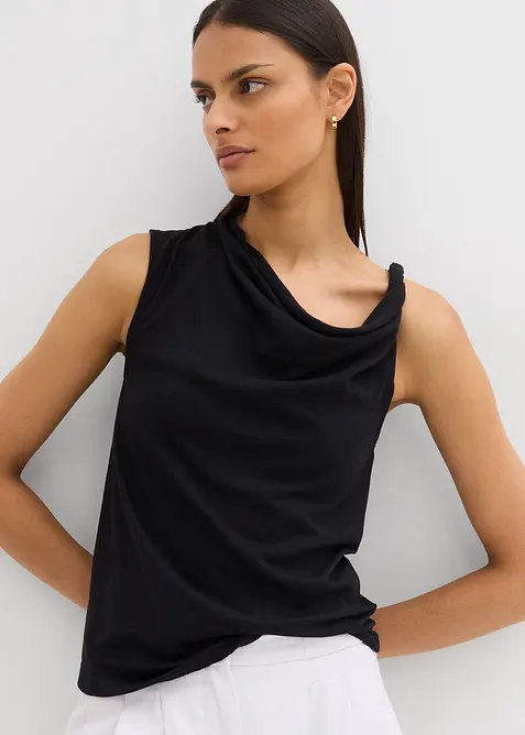 Linne i luftigt stickat material, bonprix