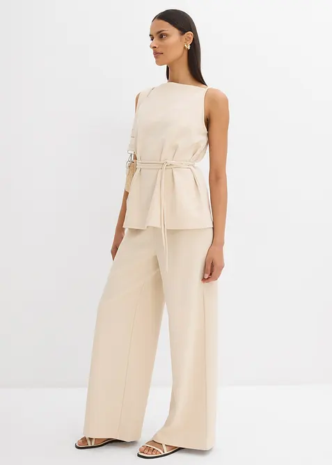 Vid byxa av piké, bonprix