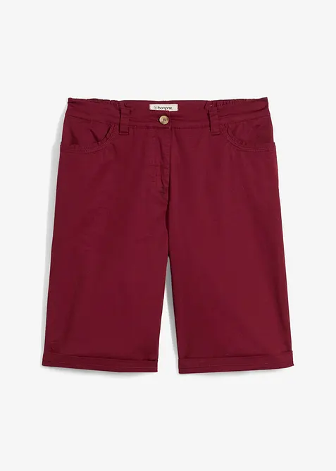 Papertouch-bermudas med bomull och bekväm midja, bonprix