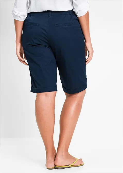 Papertouch-bermudas med bomull och bekväm midja, bonprix