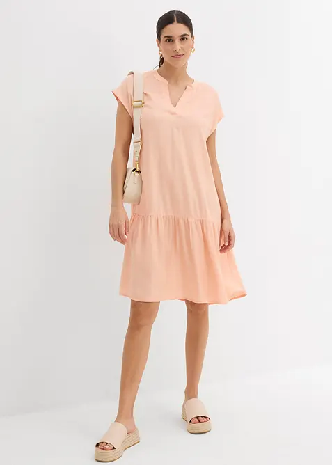 Knälång tunikaklänning i viskos, bonprix