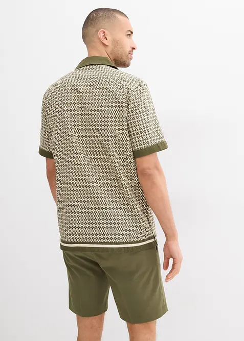 Kortärmad linneskjorta, bonprix