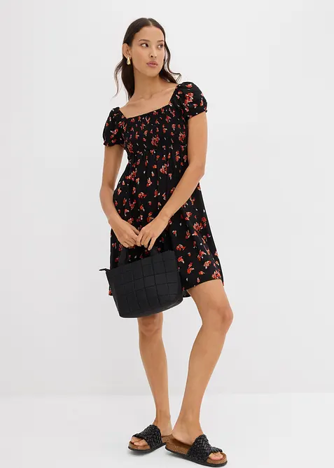 Minikl&auml;nning i f&ouml;ljsam viskos, bonprix