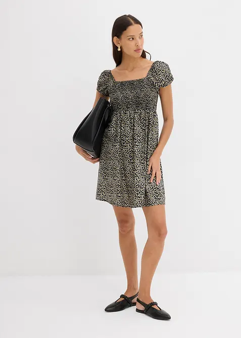 Miniklänning i följsam viskos, bonprix