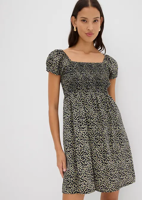 Miniklänning i följsam viskos, bonprix