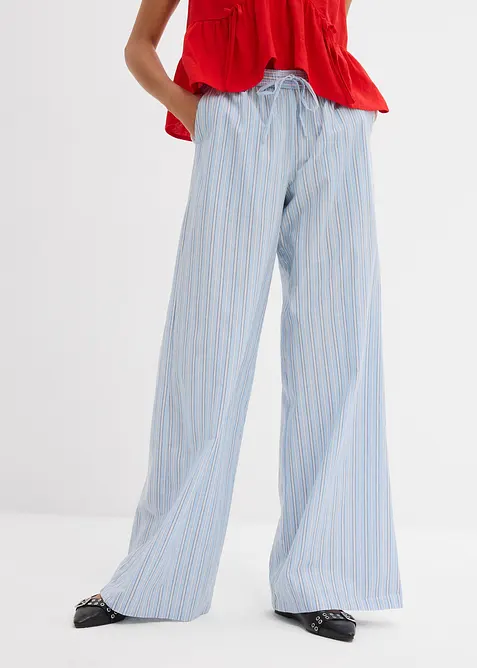 Dra p&aring;-byxa av ren bomull, bonprix