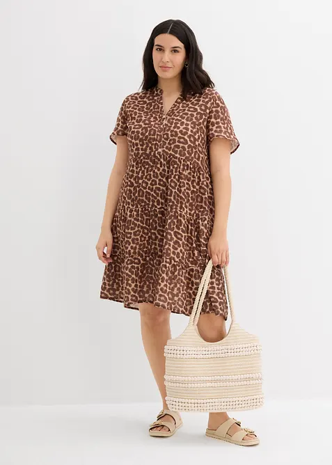 Kl&auml;nning av mjuk muslin, bonprix