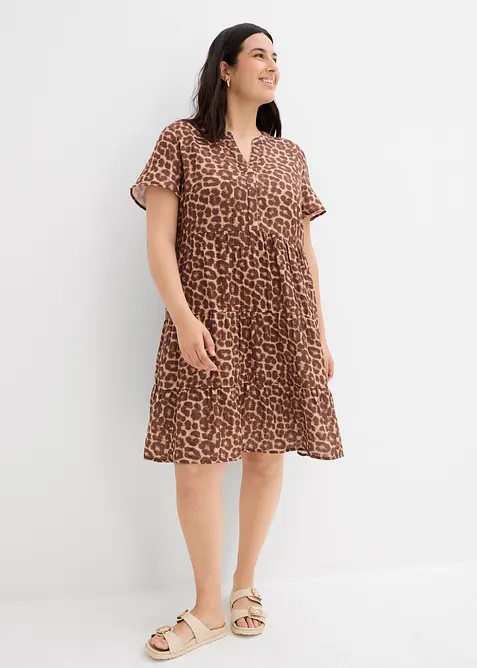 Kl&auml;nning av mjuk muslin, bonprix